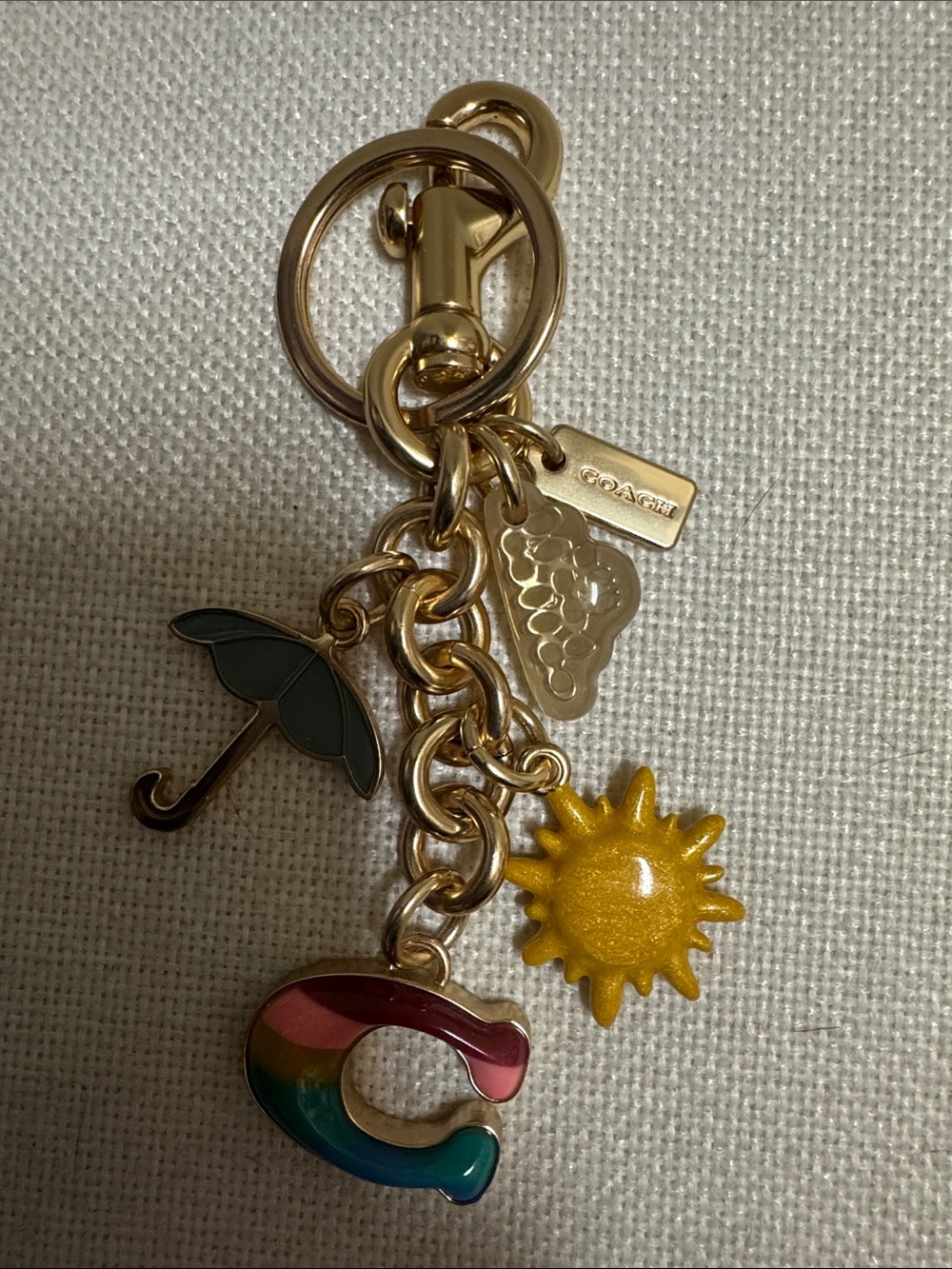 NWOT, Coach vintage key chain “ Summer” theme. - Picture 2 of 6